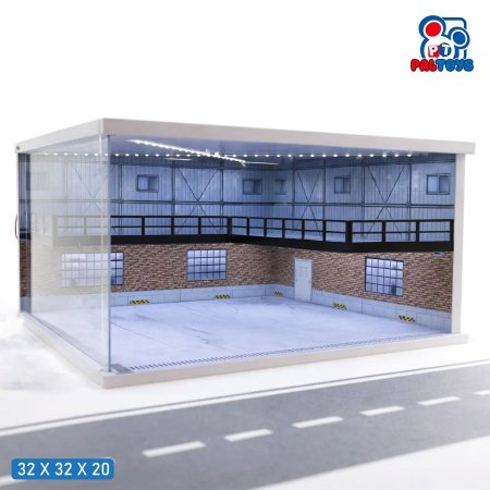 كراج سيارات LED مع منصة عرض